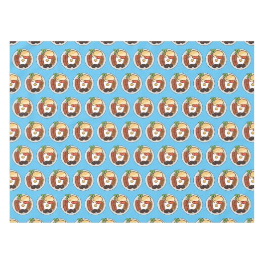 illustratie Engelse ontbijtcartoon Tafelkleed (Voorkant (Horizontaal))