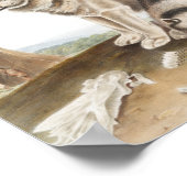 Illustratie Esquimaux Dog (Canis familiaris) Poster (Hoek)