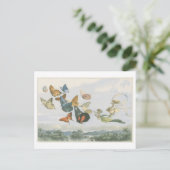  Illustratie Fairy Queen met Vlinders Briefkaart (Staand voorkant)