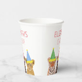 Illustratie feestdag van de dieren papieren bekers (Rechts)