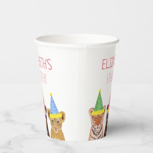 Illustratie feestdag van de dieren papieren bekers (Rechts)
