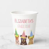 Illustratie feestdag van de dieren papieren bekers (Voorkant)