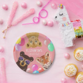 Illustratie feestdag van de dieren papieren bordje (Feest)