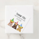 Illustratie feestdieren Birthday Dank u Bedankjes Labels (In situ)