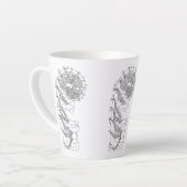 Illustratie Fiddlehead Fern Latte Mok (Linkerhoek)