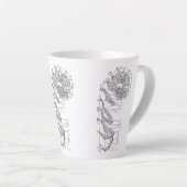 Illustratie Fiddlehead Fern Latte Mok (Rechterhoek)