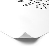 Illustratie Fiddlehead Fern Poster (Hoek)