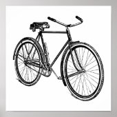  illustratie fiets poster (Voorkant)
