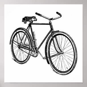 illustratie fiets poster