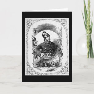  illustratie "Fireman/brandweerman". Kaart