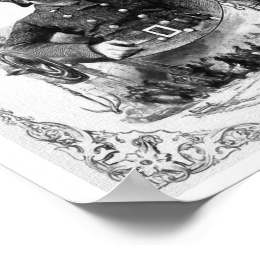 illustratie "Fireman/brandweerman". Poster (Hoek)