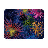 Illustratie Fireworks Magnet Dark Sky Magneet (Horizontaal)