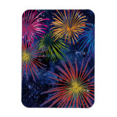 Illustratie Fireworks Magnet Dark Sky Magneet (Verticaal)