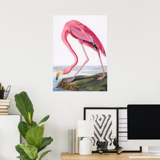 illustratie Flamingo Poster (Thuiskantoor)