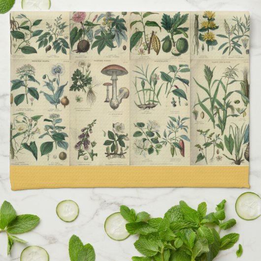 Illustratie Flora Theedoek (Gevouwen)