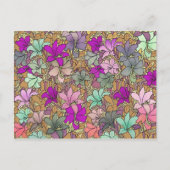  illustratie Floral Pattern Briefkaart (Voorkant)
