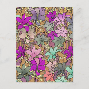 illustratie Floral Pattern Briefkaart