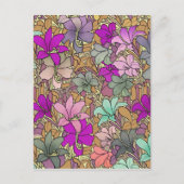  illustratie Floral Pattern Briefkaart (Voorkant)