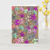 illustratie Floral Pattern Kaart (Gele Bloem)