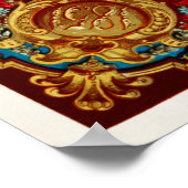  illustratie Floral Pattern Poster (Hoek)