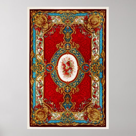  illustratie Floral Pattern Poster (Voorkant)