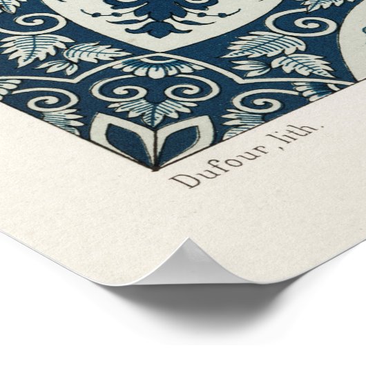  illustratie Floral Pattern Poster (Hoek)