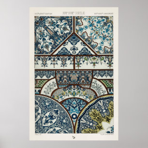 illustratie Floral Pattern Poster