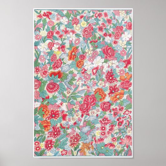  illustratie Floral Pattern Poster (Voorkant)