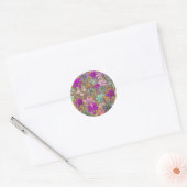  illustratie Floral Pattern Ronde Sticker (Envelop)