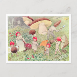 illustratie Forest Children Elsa Beskow Briefkaart