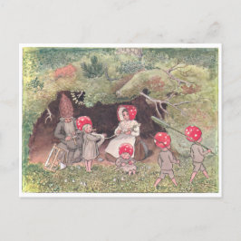 illustratie Forest Children Elsa Beskow Briefkaart