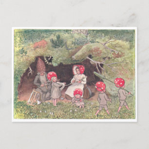  illustratie Forest Children Elsa Beskow Briefkaart