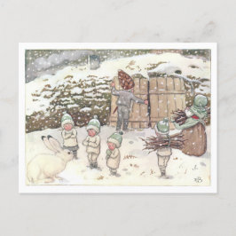 illustratie Forest Children Elsa Beskow Briefkaart