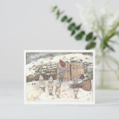  illustratie Forest Children Elsa Beskow Briefkaart (Staand voorkant)