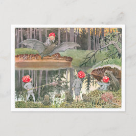 illustratie Forest Children Elsa Beskow Briefkaart