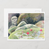  illustratie Forest Children Elsa Beskow Briefkaart (Voorkant / Achterkant)