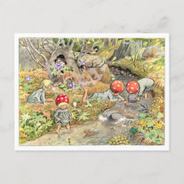 illustratie Forest Children Elsa Beskow Briefkaart
