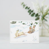 illustratie Forest Children Elsa Beskow Briefkaart (Staand voorkant)