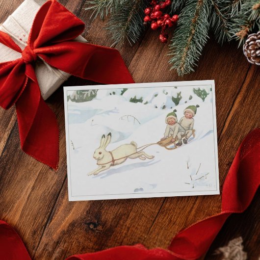 illustratie Forest Children Elsa Beskow Briefkaart