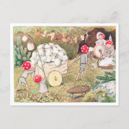 illustratie Forest Children Elsa Beskow Briefkaart