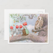  illustratie Forest Children Elsa Beskow Briefkaart (Voorkant / Achterkant)