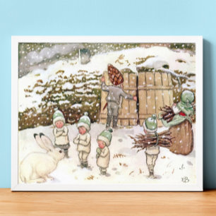  illustratie Forest Children Elsa Beskow Poster