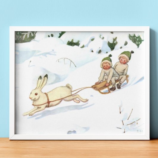  illustratie Forest Children Elsa Beskow Poster