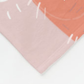 Illustratie Fox Smelling Flowers Gepersonaliseerd Fleece Deken (Hoek)