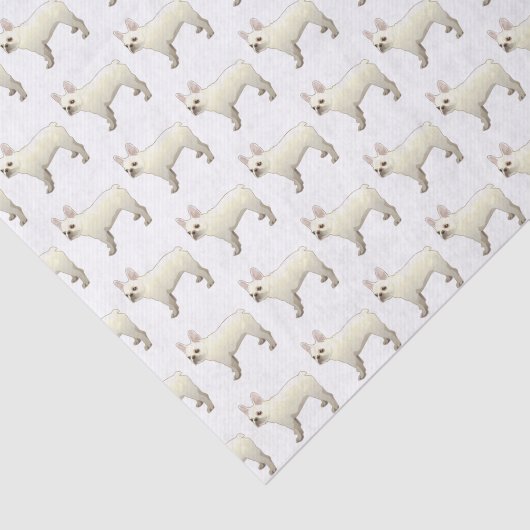 Illustratie Frans Bulldog Hondenras Silhouette Tissuepapier (Detail)