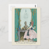 Illustratie Franse Mode George Barbier Briefkaart (Voorkant / Achterkant)