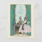 Illustratie Franse Mode George Barbier Briefkaart (Voorkant)