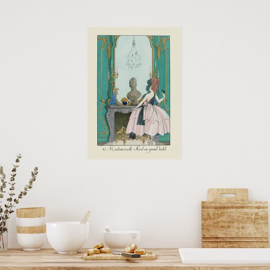 Illustratie Franse Mode George Barbier Poster (Keuken)