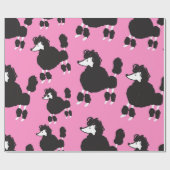 Illustratie franse poedel naadloos patter cadeaupapier (Vlak)