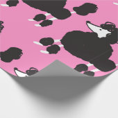 Illustratie franse poedel naadloos patter cadeaupapier (Hoek)